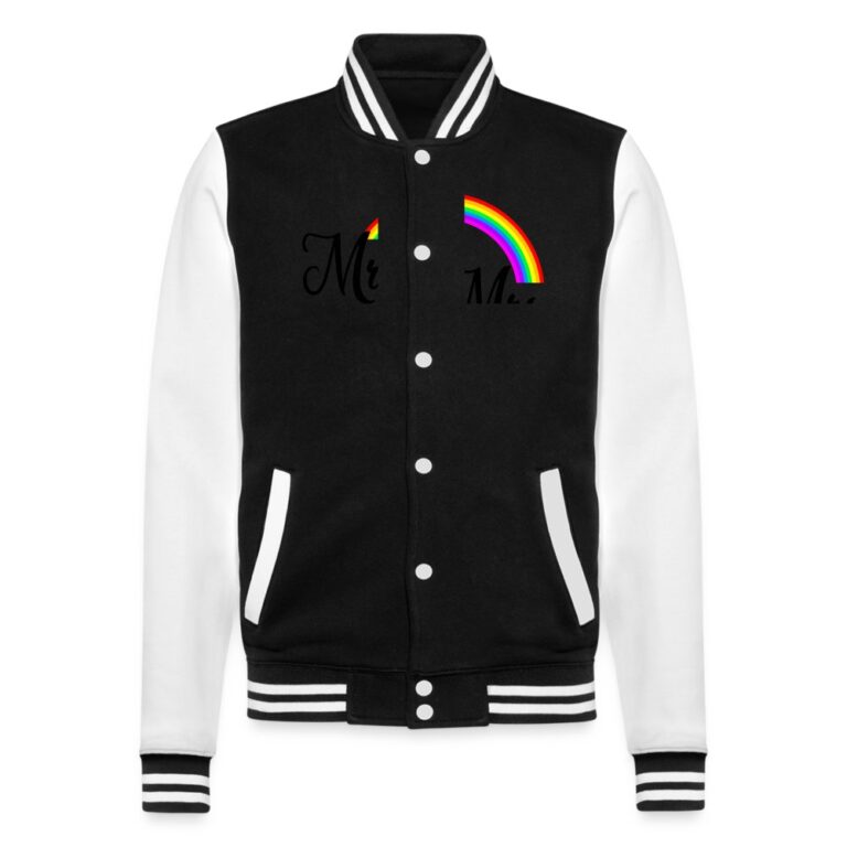 mrs-mrs-college-sweatjacke-schwarz-weiss