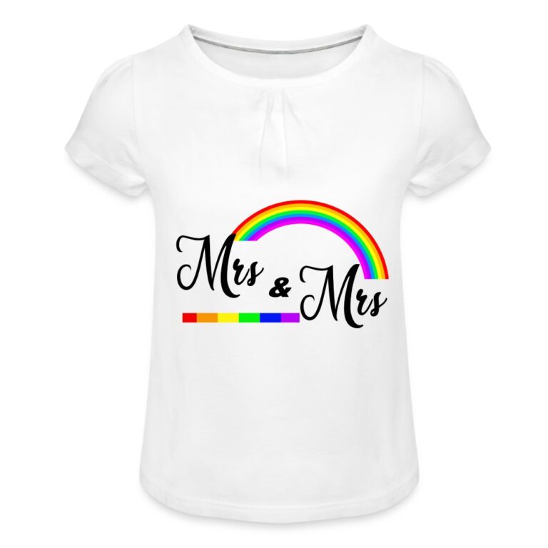 mrs-mrs-maedchen-t-shirt-mit-raffungen-weiss