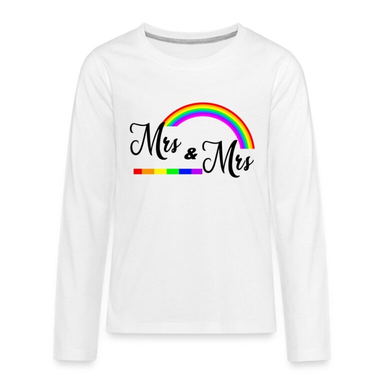 mrs-mrs-teenager-premium-langarmshirt-weiss