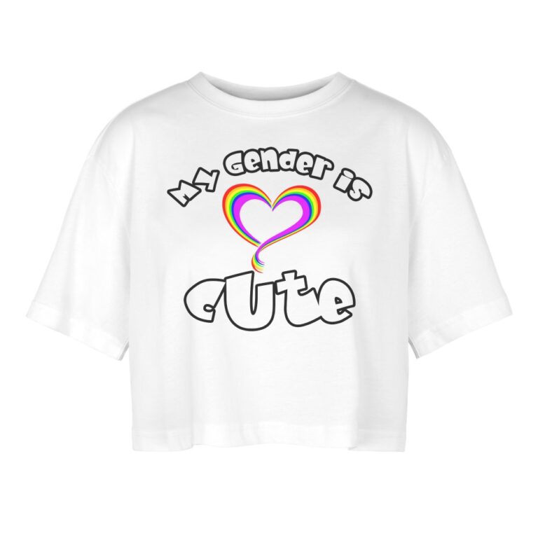 my-gender-is-cute-frauen-oversized-cropped-t-shirt-weiss