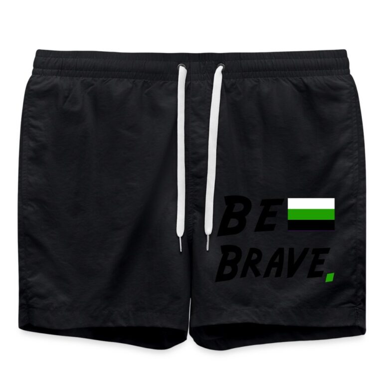 neutrois-be-brave-badeshorts-schwarz