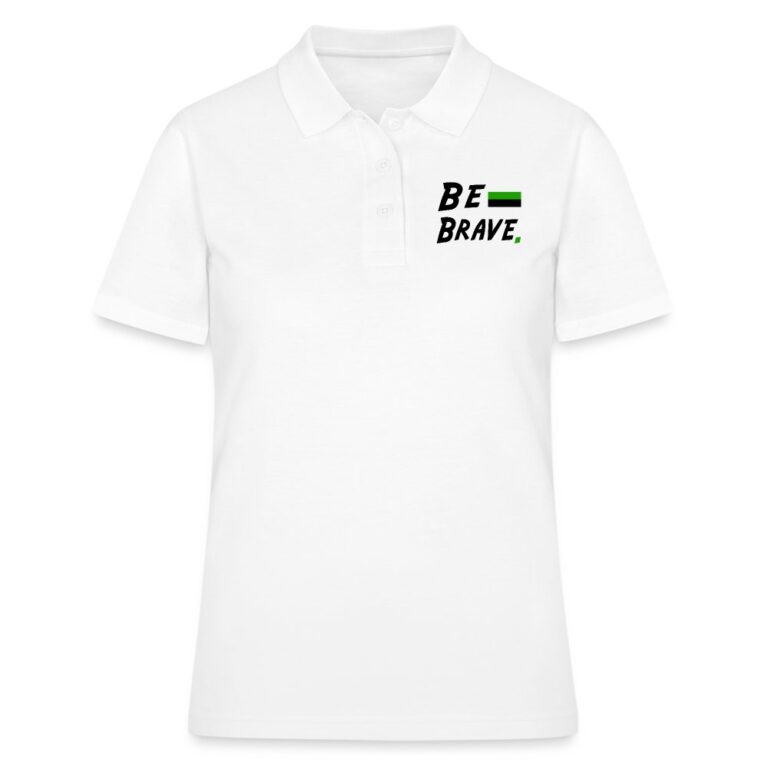 neutrois-be-brave-frauen-polo-shirt-weiss