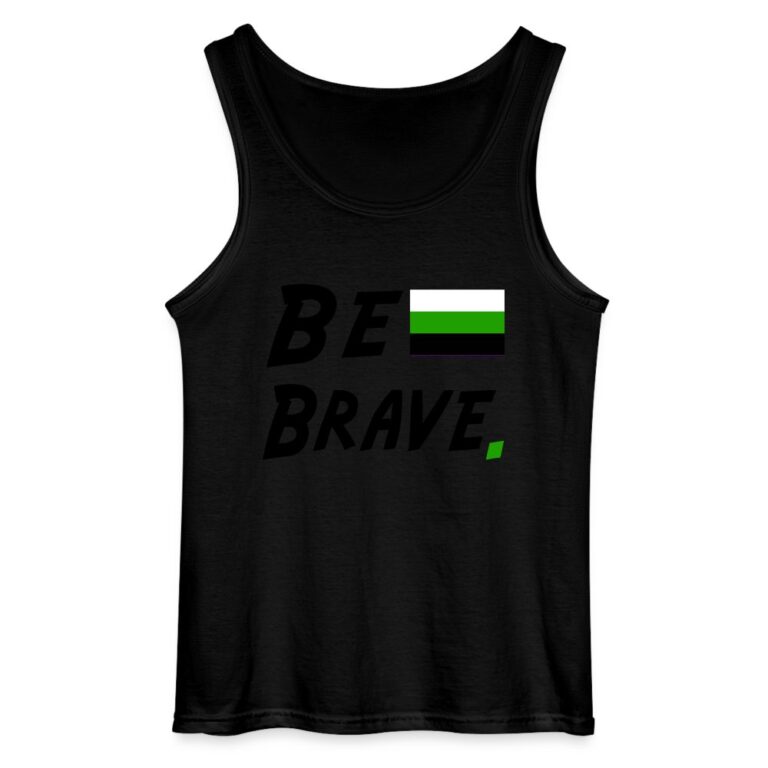 neutrois-be-brave-gildan-maenner-tank-top-schwarz
