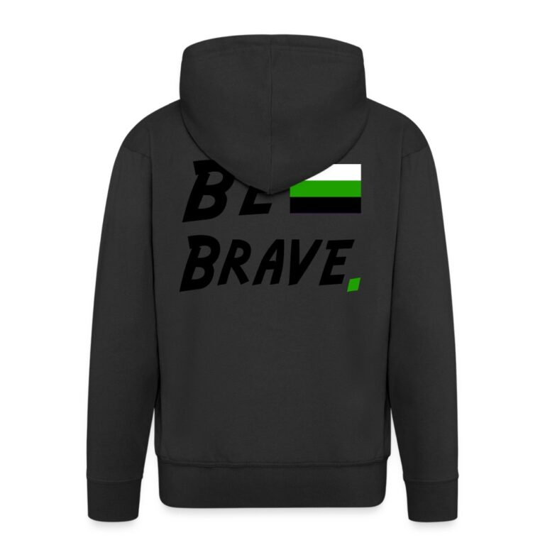 neutrois-be-brave-maenner-premium-kapuzenjacke-schwarz