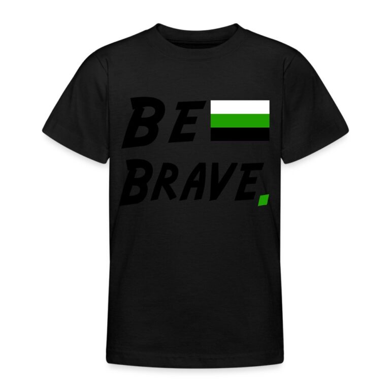neutrois-be-brave-teenager-t-shirt-schwarz