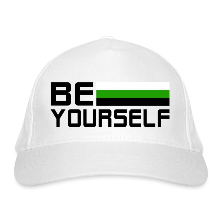 neutrois-be-yourself-bio-baseballkappe-weiss