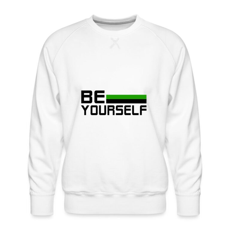neutrois-be-yourself-maenner-premium-pullover-weiss