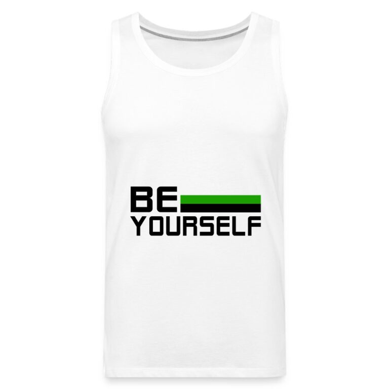 neutrois-be-yourself-maenner-premium-tank-top-weiss