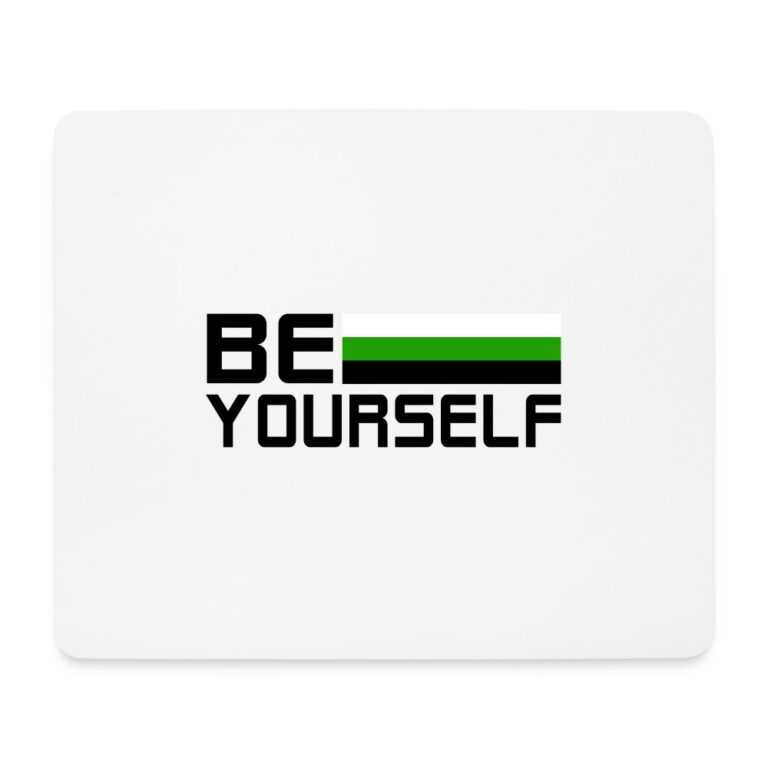 neutrois-be-yourself-mousepad-querformat-weiss