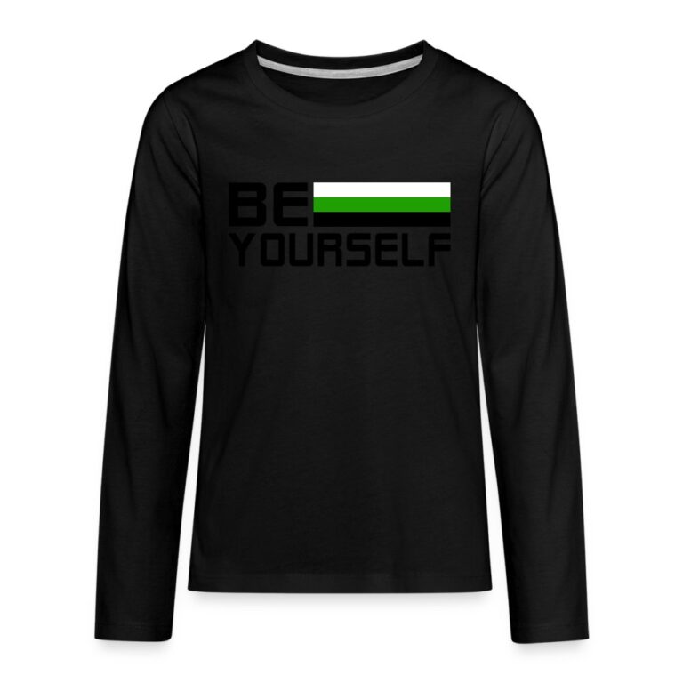 neutrois-be-yourself-teenager-premium-langarmshirt-schwarz