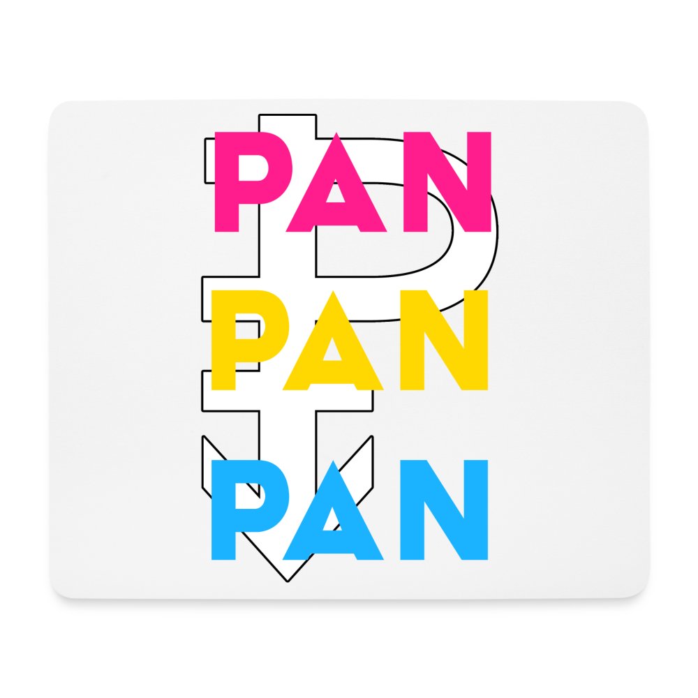 Pan Pan Pan - Mousepad (Querformat) Weiß