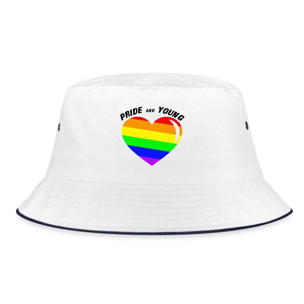 Pride and Young - Fischerhut Weiß/Navy