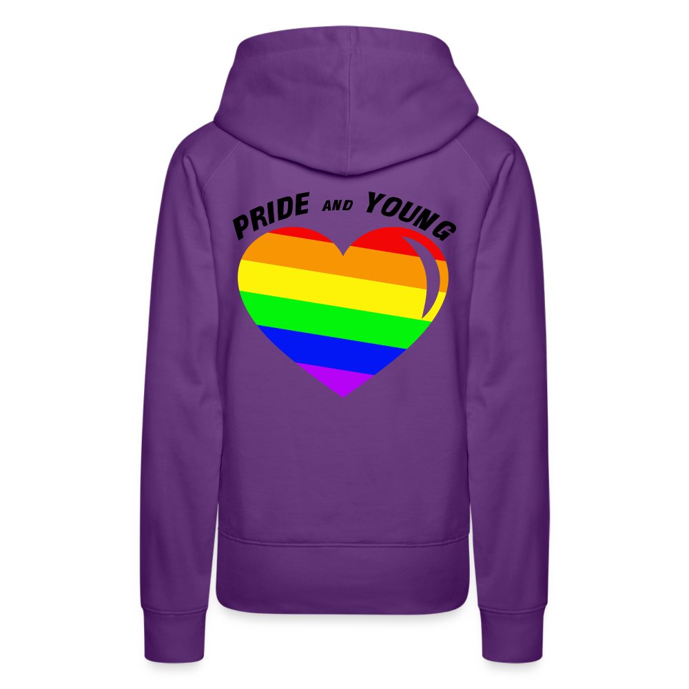 pride-and-young-frauen-premium-hoodie-purple