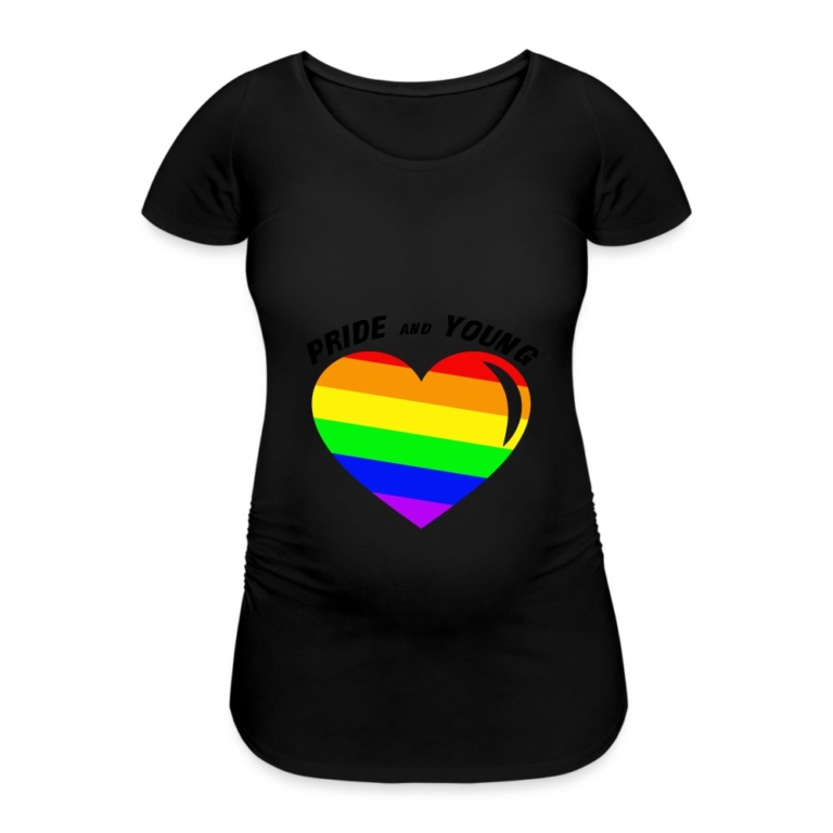 pride-and-young-frauen-schwangerschafts-t-shirt-schwarz