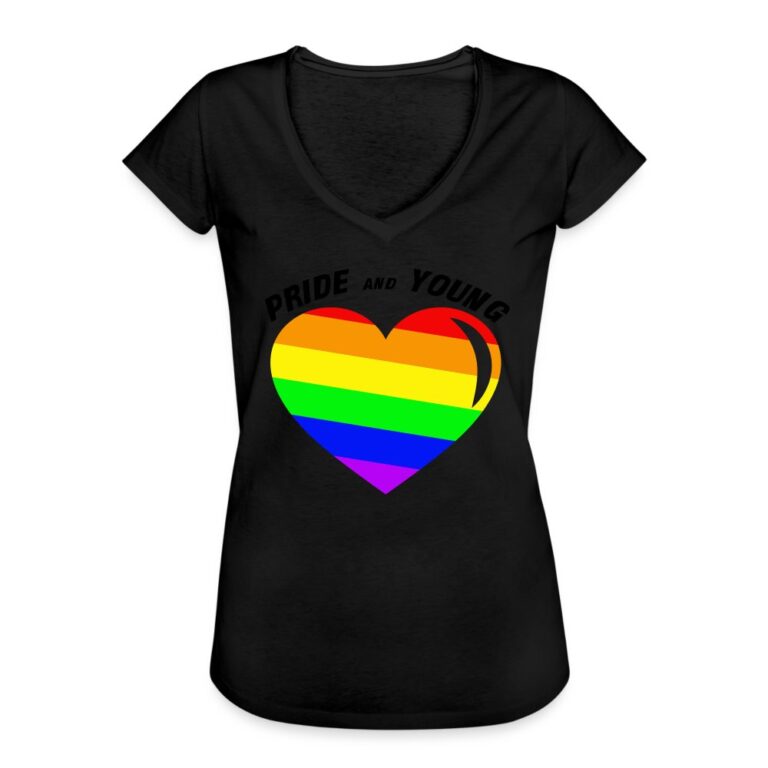 pride-and-young-frauen-vintage-t-shirt-schwarz