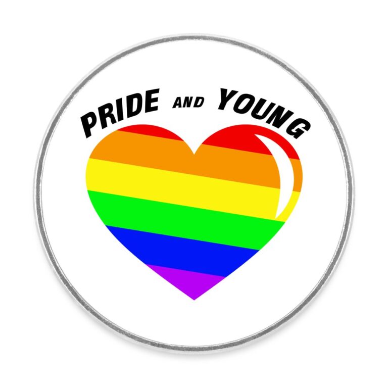 pride-and-young-runder-kuehlschrankmagnet-weiss