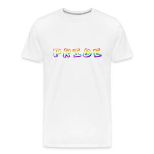 Pride Holo - Männer Premium Bio T-Shirt Weiß