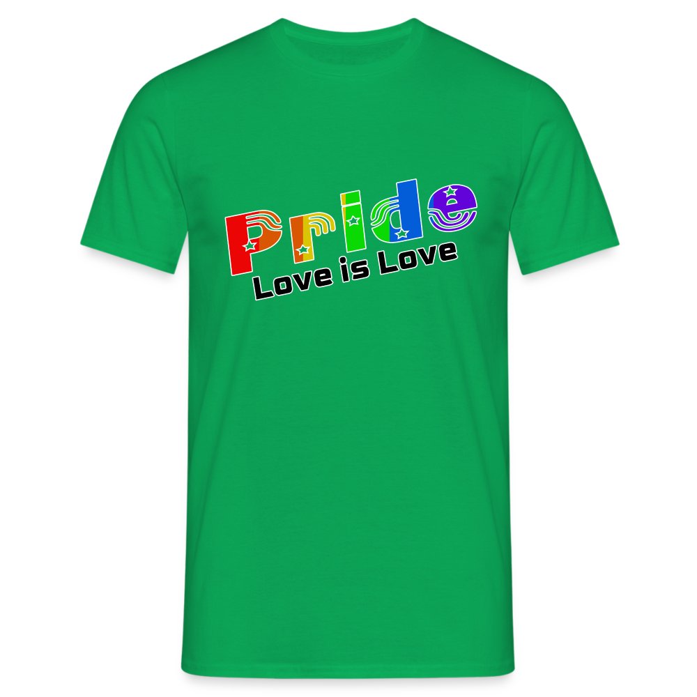 pride-love-is-love-maenner-t-shirt-kelly-green