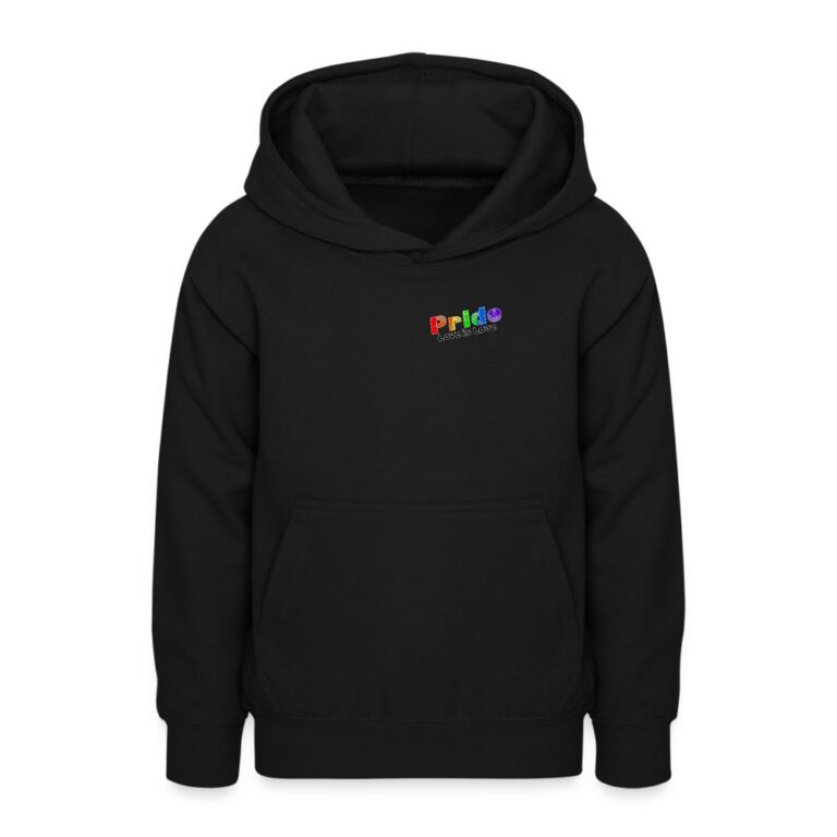 pride-love-is-love-teenager-hoodie-schwarz