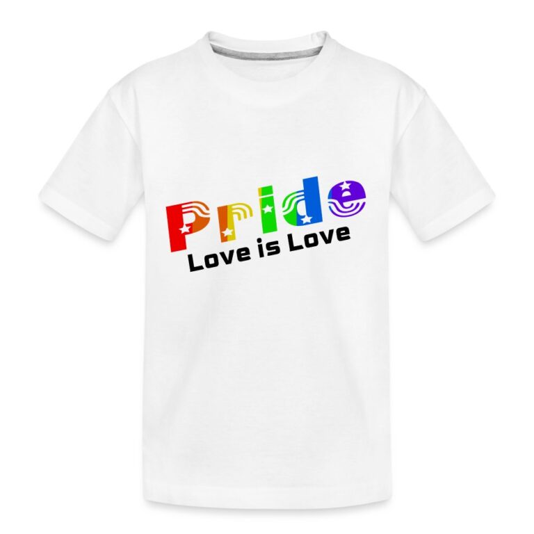 pride-love-is-love-teenager-premium-bio-t-shirt-weiss
