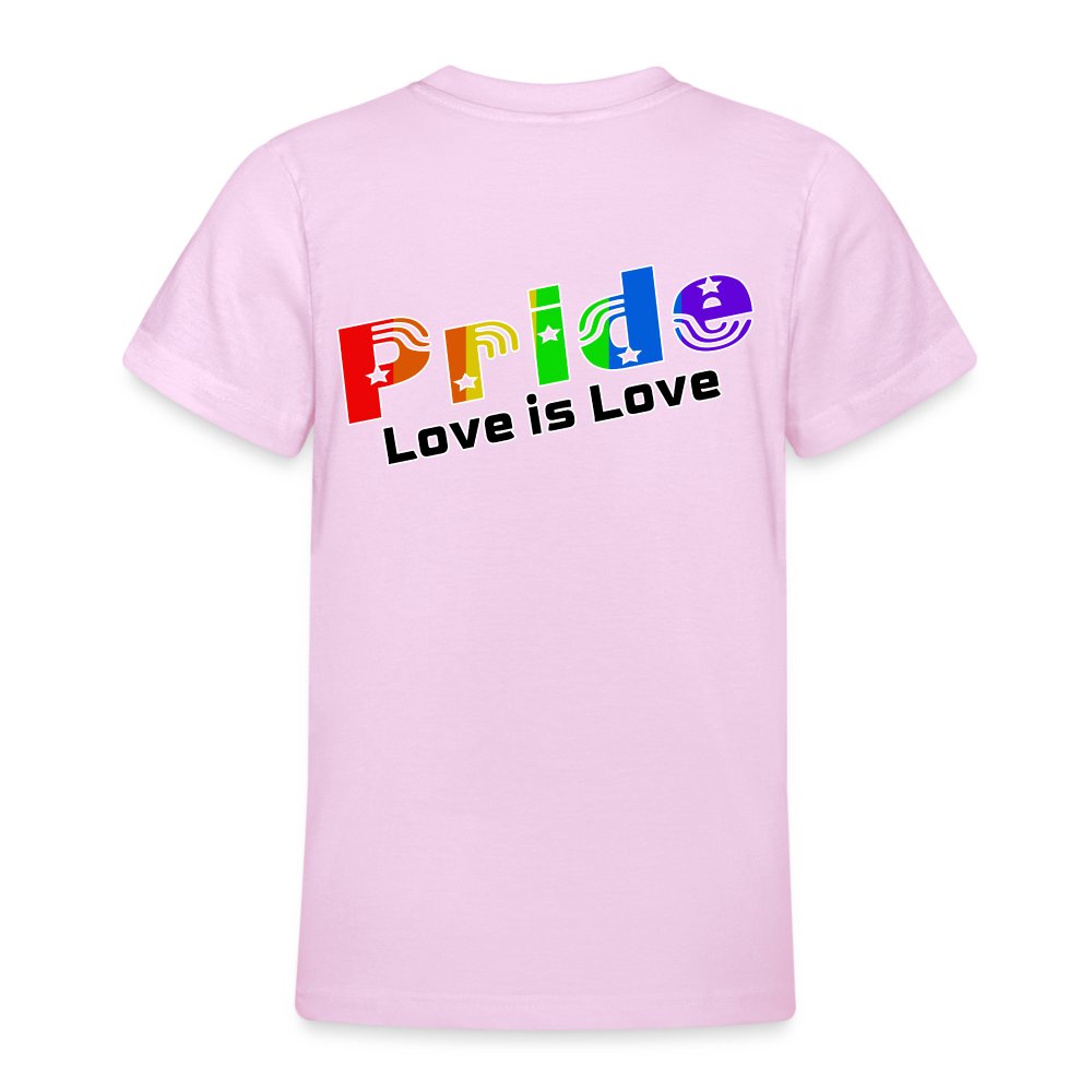 Love is Love - Teenager T-Shirt Hellrosa