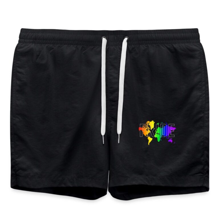 pride-worldmap-badeshorts-schwarz