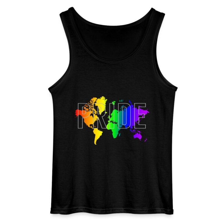 pride-worldmap-gildan-maenner-tank-top-schwarz