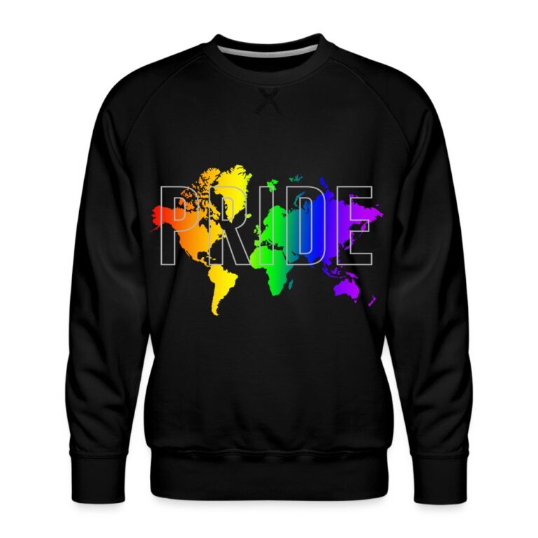 pride-worldmap-maenner-premium-pullover-schwarz