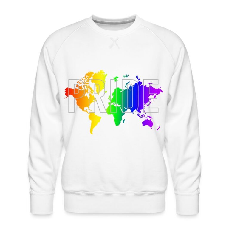 pride-worldmap-maenner-premium-pullover-weiss