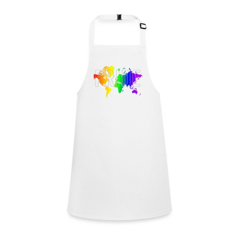 pride-worldmap-schuerze-fuer-kinder-weiss