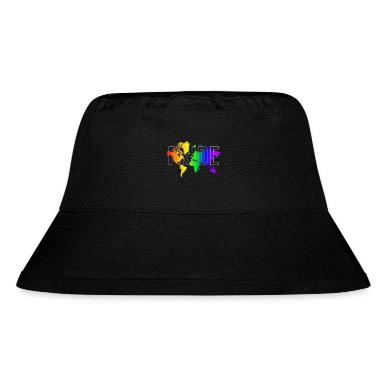 pride-worldmap-stanleystella-recycelter-bucket-hat-schwarz