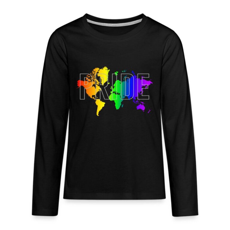 pride-worldmap-teenager-premium-langarmshirt-schwarz