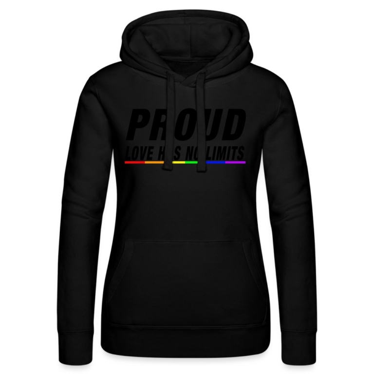 proud-love-has-no-limits-frauen-kapuzen-sweater-von-russell-schwarz