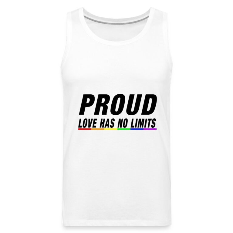 proud-love-has-no-limits-maenner-premium-tank-top-weiss