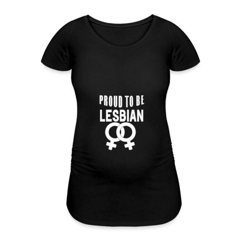 proud-to-be-lesbian-frauen-schwangerschafts-t-shirt-schwarz
