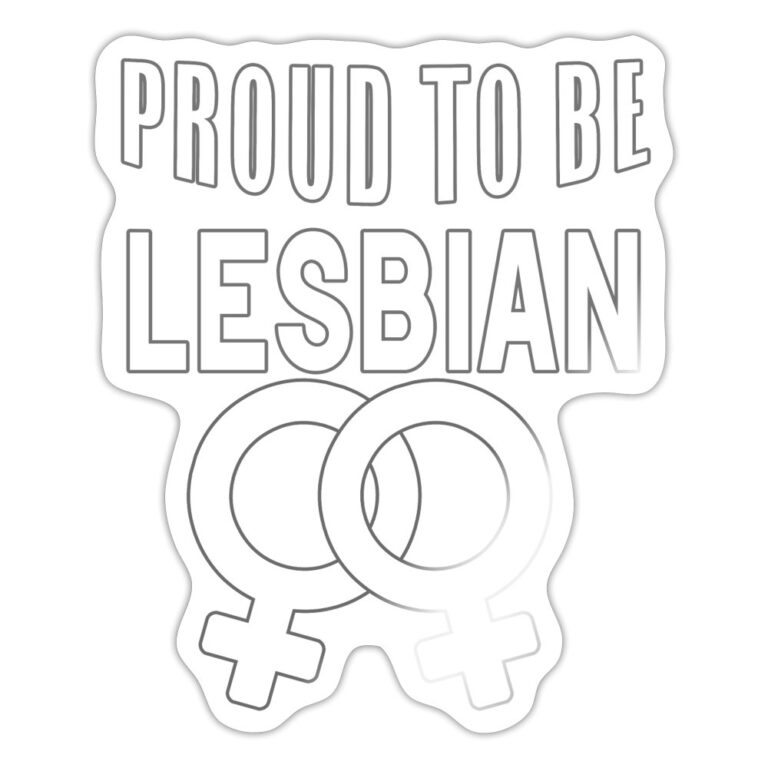 proud-to-be-lesbian-sticker-weiss-glaenzend