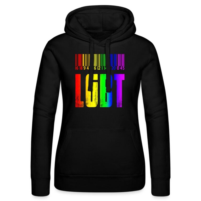 regenbogen-barcode-lgbt-design-frauen-kapuzen-sweater-von-russell-schwarz