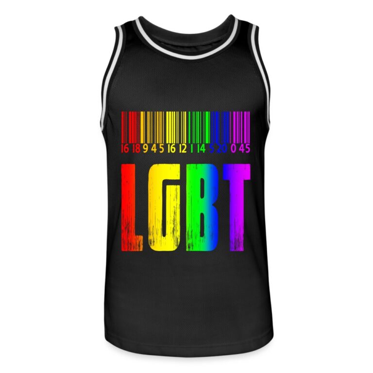 regenbogen-barcode-lgbt-design-maenner-basketball-trikot-schwarz-weiss