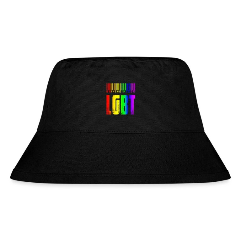 regenbogen-barcode-lgbt-design-stanleystella-recycelter-bucket-hat-schwarz