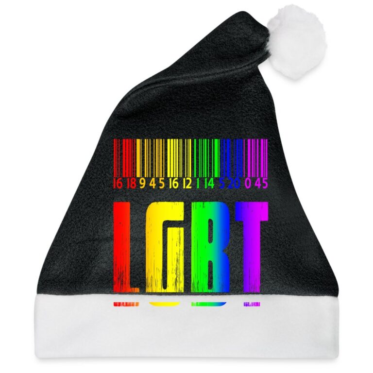 regenbogen-barcode-lgbt-design-weihnachtsmuetze-schwarz-weiss