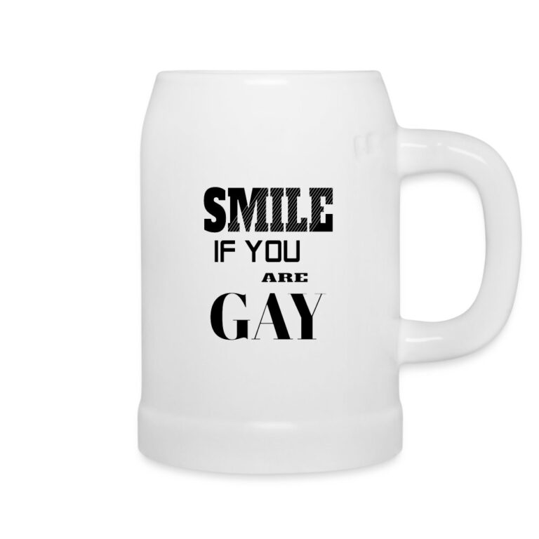 smile-if-you-are-gay-bierkrug-weiss
