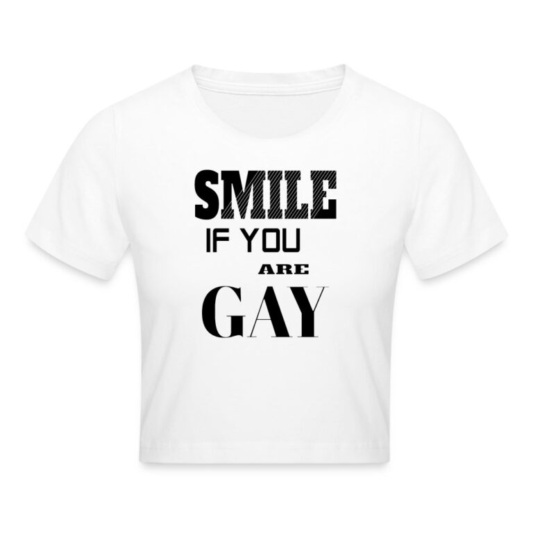 smile-if-you-are-gay-cropped-t-shirt-weiss