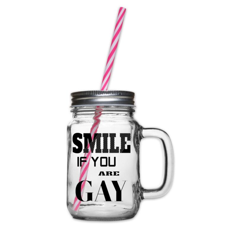 smile-if-you-are-gay-henkelglas-mit-schraubdeckel-klar