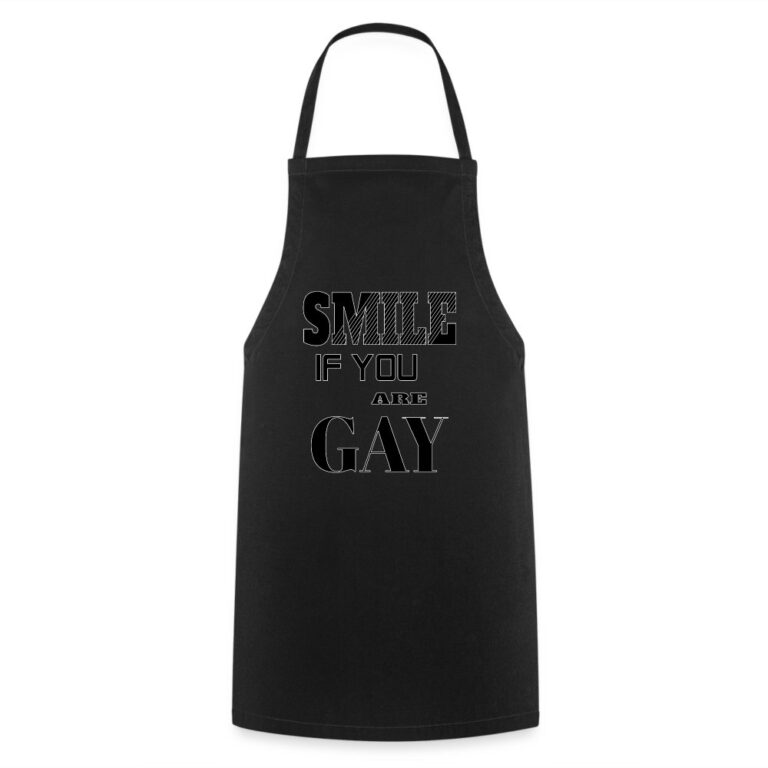 smile-if-you-are-gay-kochschuerze-schwarz