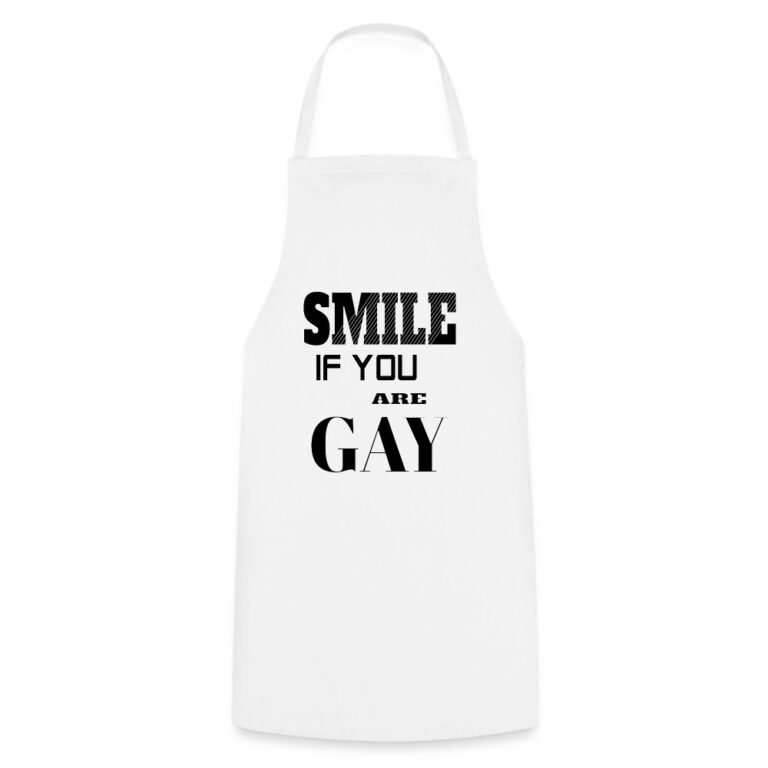 smile-if-you-are-gay-kochschuerze-weiss