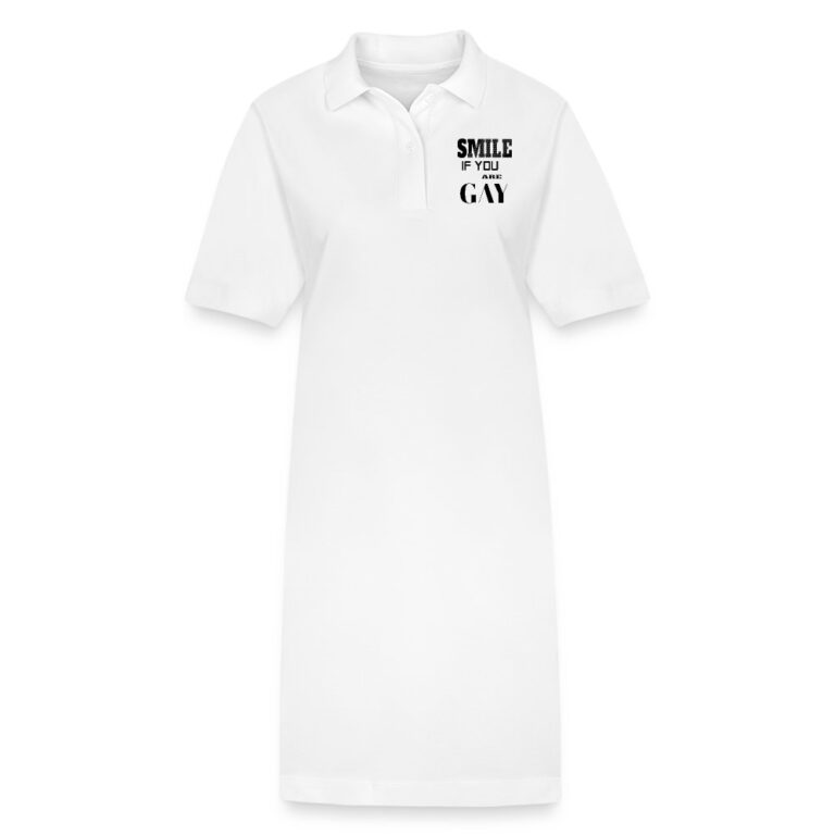 smile-if-you-are-gay-stanleystella-frauen-bio-polokleid-paiger-weiss