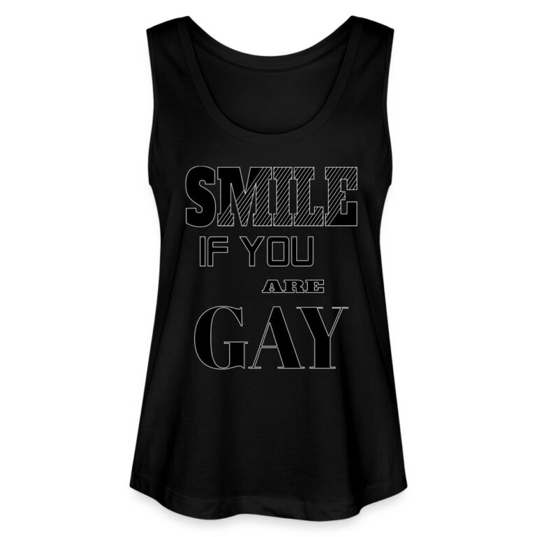 smile-if-you-are-gay-stanleystella-frauen-bio-tank-top-minter-schwarz