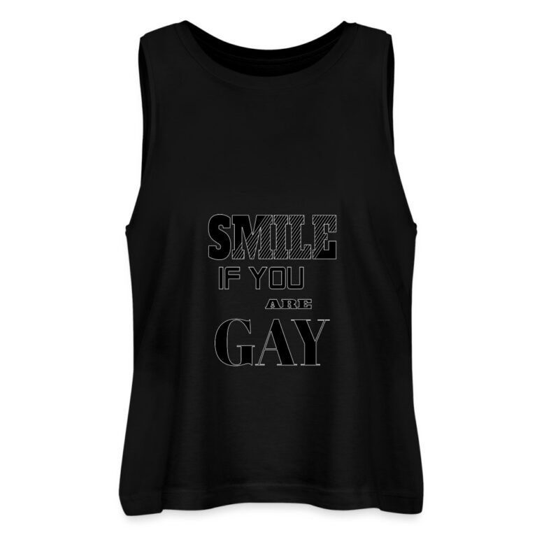 smile-if-you-are-gay-stanleystella-frauen-cropped-bio-tank-top-dancer-schwarz