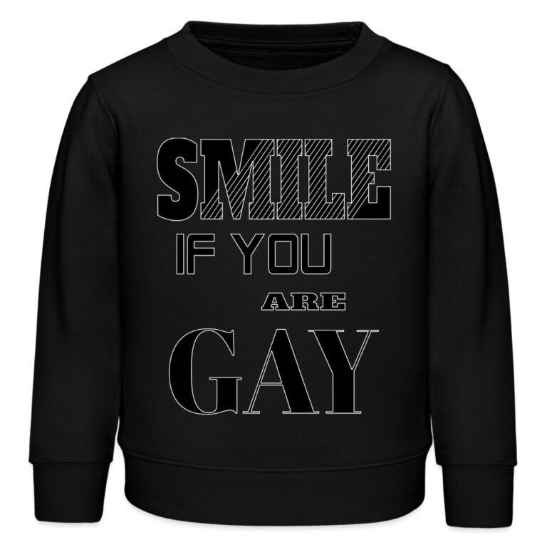 smile-if-you-are-gay-stanleystella-mini-changer-bio-kinder-sweatshirt-schwarz
