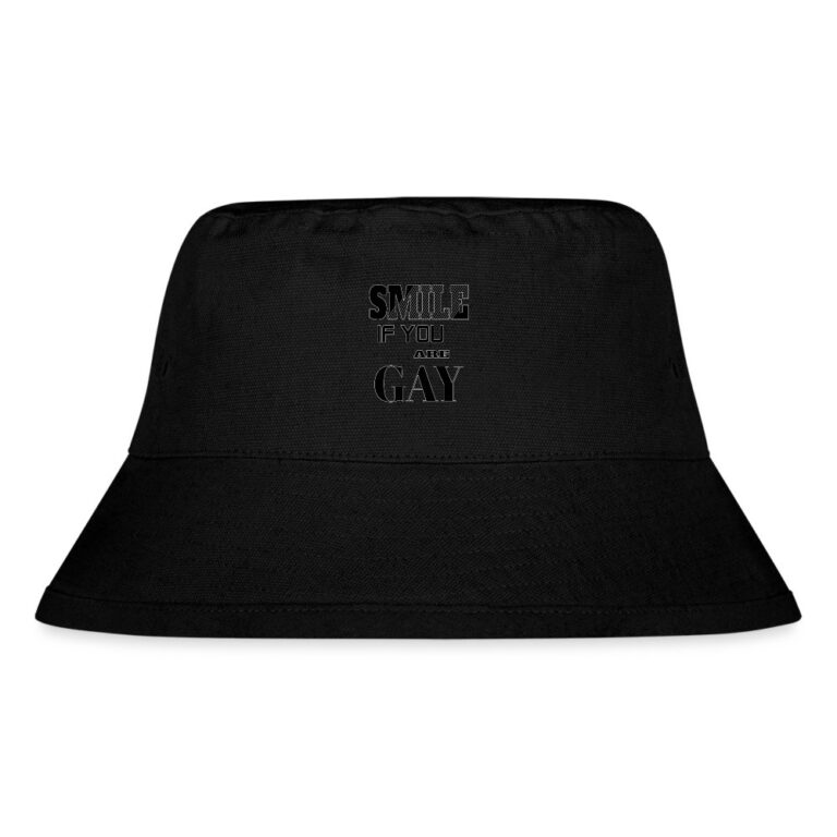 smile-if-you-are-gay-stanleystella-recycelter-bucket-hat-schwarz